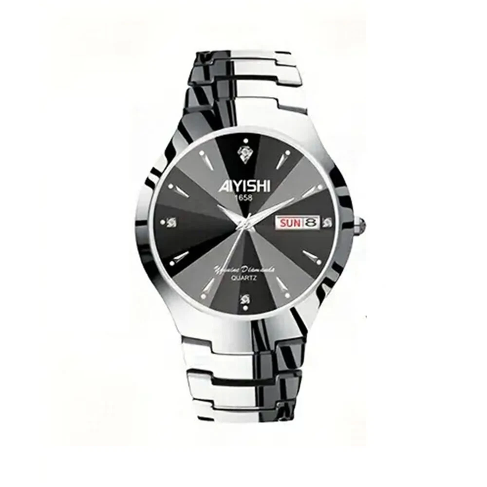 AIYISHI Men Business Watch Waterproof Automatic Quartz Watches Luminous Double Date Wristwatch (image for) AIYISHI Men Business Watch Waterproof Automatic Quartz Watches Luminous Double Date Wristwatch