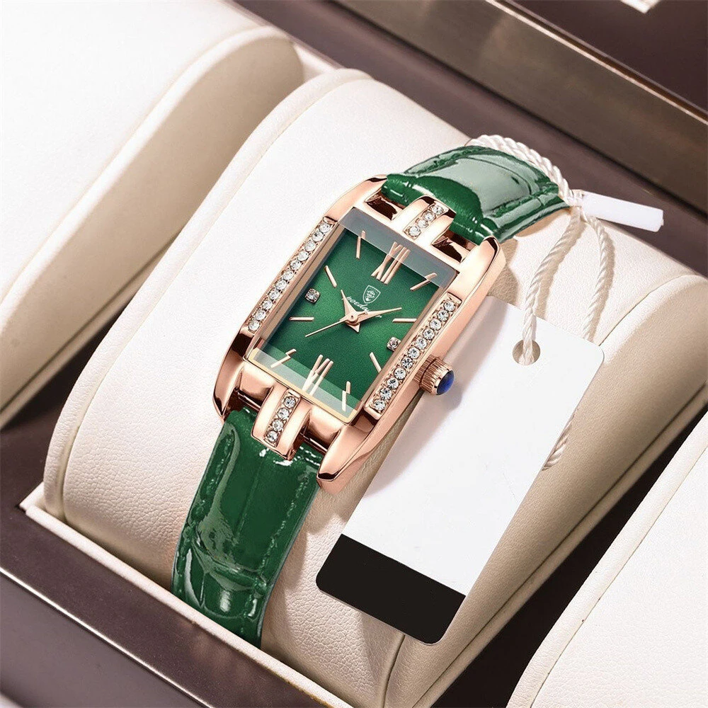POEDAGAR Fashion Rectangular Quartz Watch Female Luxury Elegant Clock Waterproof Leather Band Creative Diamond Women Watch (image for) POEDAGAR Fashion Rectangular Quartz Watch Female Luxury Elegant Clock Waterproof Leather Band Creative Diamond Women Watch